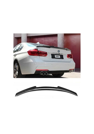 BMW 5 Serisi İçin Uyumlu F10 M4 Spoiler Piano Black 2010-2016