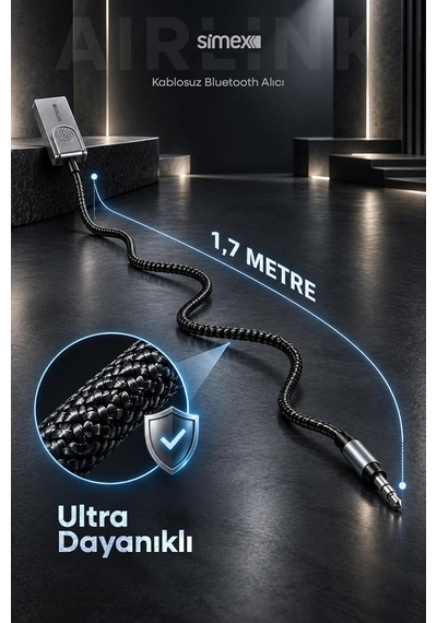 Mikrofonlu Aux Dönüştürücü Bluetooth Wireless Kablosuz Araç Kiti 3.5mm Jack Adaptörü Receiver Ses Alıcısı, S