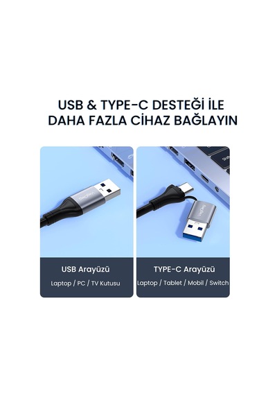 V-k310 Usb/type-c 3.0 2in1 Gigabit Lan With Usb Hub