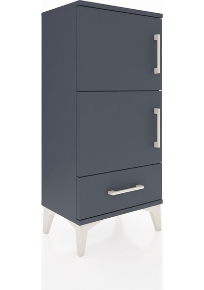 Arges Komodin 4 Raflı Tek Çekmeceli 2 Kapaklı 44x30x96 Antras... Antrasit Arges Komodin 4 Raflı Tek Çekmeceli 2 Kapaklı 44x30x96 Antras... Antrasit