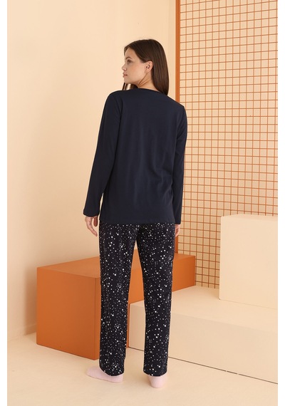 Nbb Kadın Lacivert Cloud Pijama Takımı Lacivert Nbb Kadın Lacivert Cloud Pijama Takımı Lacivert