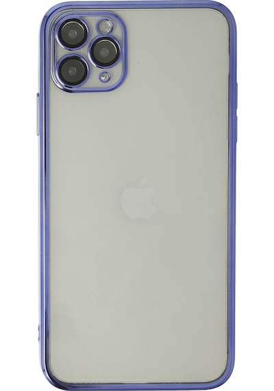 iPhone Uyumlu11 Pro Max Kılıf Razer Lensli Silikon - Mor
