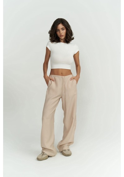 Mai Collection Mai Studios Co. Paris Bej Basic Pantolon Bej