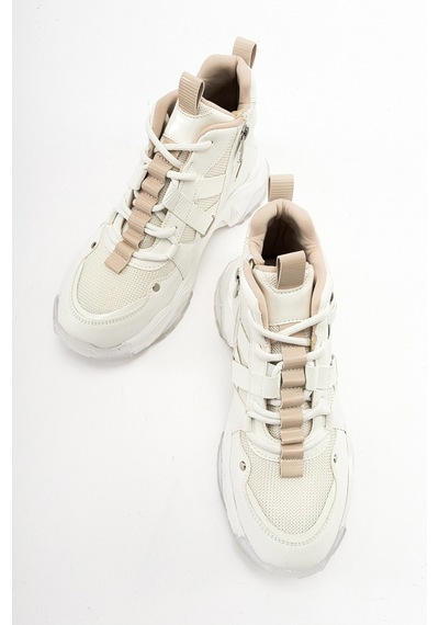 Luvishoes Luvi Shoes Clara Beyaz Kadın Spor Bot Beyaz