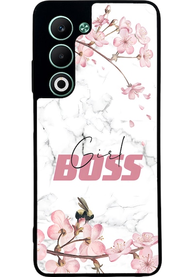 Oppo A5 5g Sakura Girl Boss Tasarımlı Glossy Telefon Kılıfı Çok Renkli