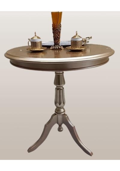 Fiskos Eko 90501 Baba 3 Kayın Ayak 60 Cm Hareketli Mdf Tabla Parlak Gold El Yapım