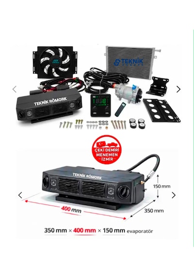 Gizli Elektrikli Klima Seti 12v