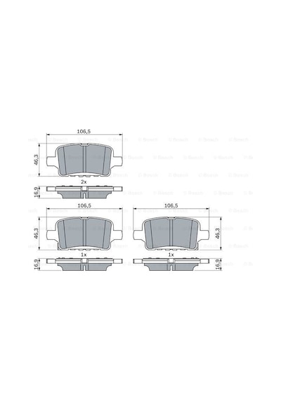 Disk Balata Opel Astra K, İnsignia B Arka