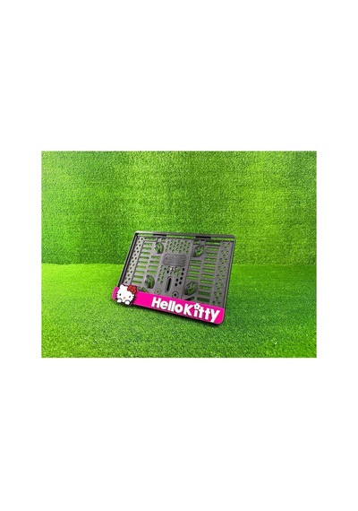 Hello Kitty Pembe 3d Kabrtmalı Pleksi Motor Plakalığı - 778095835