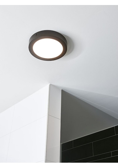 24 Watt Günışığı Ledli, Çok Kaliteli Sıva Üstü Metal Kasa Tavan Armatürü, 1700 Lümen 3000k Armatür Beyaz - Siyah