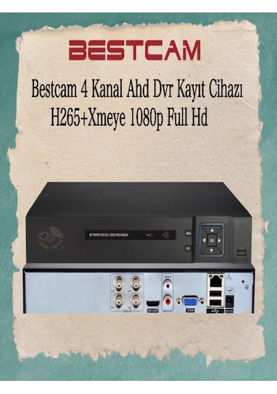 4 Kanal Ahd Dvr Kayıt Cihazı H265+ Xmeye 1080p Full Hd
