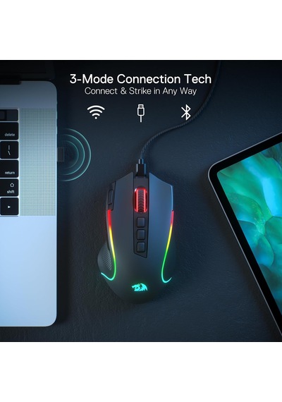 M612 Pro Rgb Oyun Faresi, 8000 Dpı Kablolu/kablosuz Optik Oyuncu Faresi, 9 Programlanabilir Tuş Ve Arka Plan Aydınlatması, Bt & 2.4g, Yazılım Destekli, Rapid Fire Button M612 Pro Rgb Oyun Faresi, 8000 Dpı Kablolu/kablosuz Optik Oyuncu Faresi, 9 Programlanabilir Tuş Ve Arka Plan Aydınlatması, Bt & 2.4g, Yazılım Destekli, Rapid Fire Button