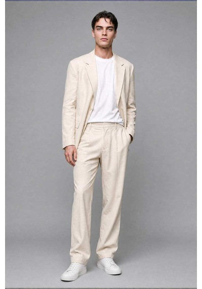 Defacto Oversıze Tencel Ecru Blazer Ceket H7042ax26smer91 Ekru-er91