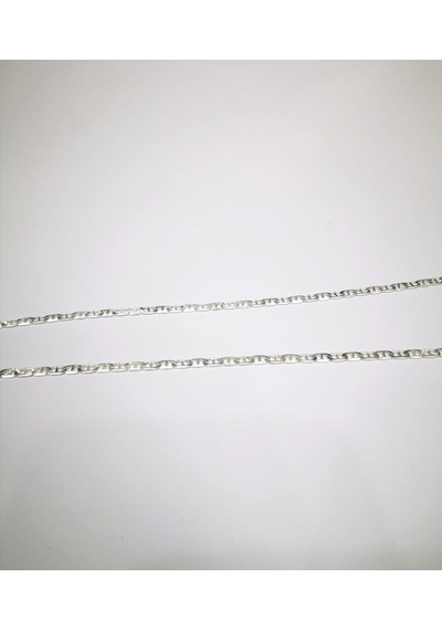 Omar Silver Unisex Barlı Gümüş Kolye Zincir 3,5 Mm
