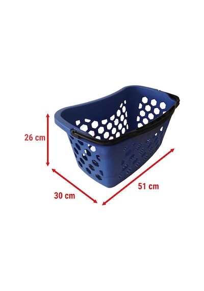 10 Adet Fasulye Tipi-oval Plastik Alışveriş Sepeti - Market El Sepeti Turuncu Çok Renkli