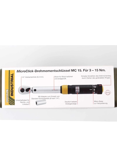 Proxxon 23345 Microclick Mc15 Tork Anahtarı 3 15 Nm 1/4" 6,3 Mm Saklama Çantalı