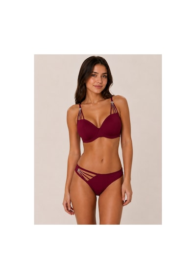 Pijamask Kadın Destekli Balenli Sütyen Ve Bikini Külot Takımı İnce Askılı Şık İç Giyim Seti 80349t Bordo Pijamask Kadın Destekli Balenli Sütyen Ve Bikini Külot Takımı İnce Askılı Şık İç Giyim Seti 80349t Bordo