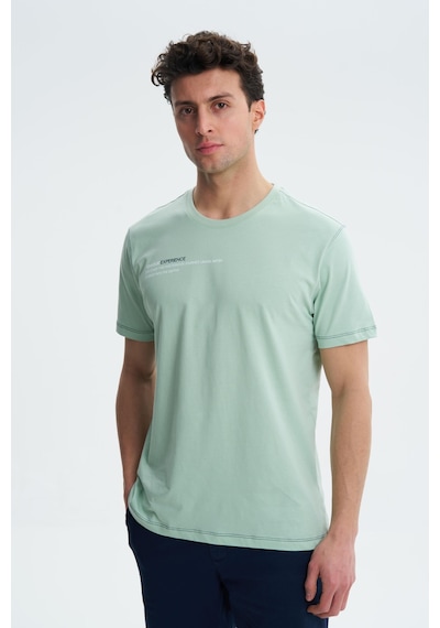 AR-MA Arma Erkek Regular Fit Süprem Penye Bisiklet Yaka Tişört Y27344407401 Yeşil