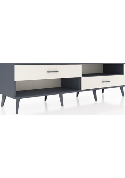 Hyperion Tv Ünitesi Tek Raflı 2 Çekmeceli 176x44x51 Antrasit-antrasit/aytaşı Antrasıt/aytası Hyperion Tv Ünitesi Tek Raflı 2 Çekmeceli 176x44x51 Antrasit-antrasit/aytaşı Antrasıt/aytası