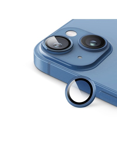 Apple Uyumlu iPhone 14 / Plus İçin Ipg Kamera Lens Koruyucu Açık Mavi