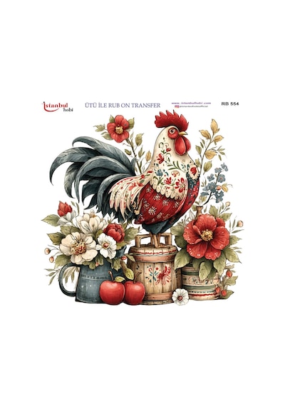 Ütü İle Rub On Transfer Kağıdı 30x30cm Rb-554