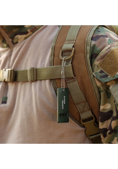 Buffer Kamp Outdoor Yaşam Yüksek Sesli Acil Durum Düdüğü Siyah