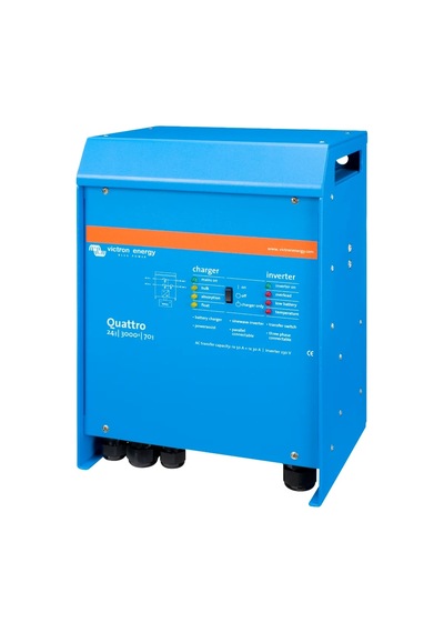 Victron Quattro 24/3000/70-50/50 24v 3000va 2400w Şarjlı 70a Şarj, 50a Transfer Tam Sinüs İnvertör