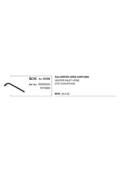 FİAT M131 KALORİFER HORTUMU GİRİŞ 35396