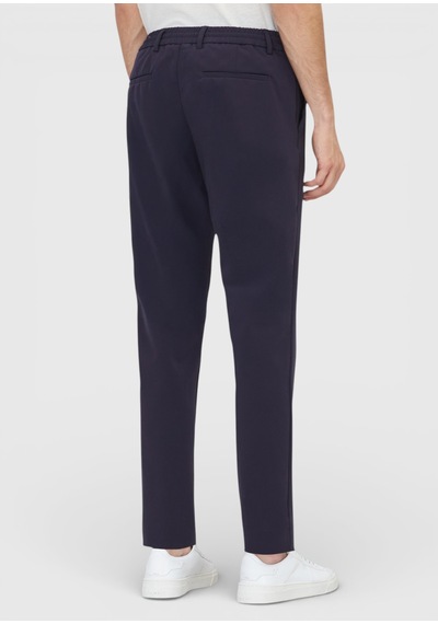 Ramsey Lacivert Düz Teknik Jogging Fit Casual Pantolon