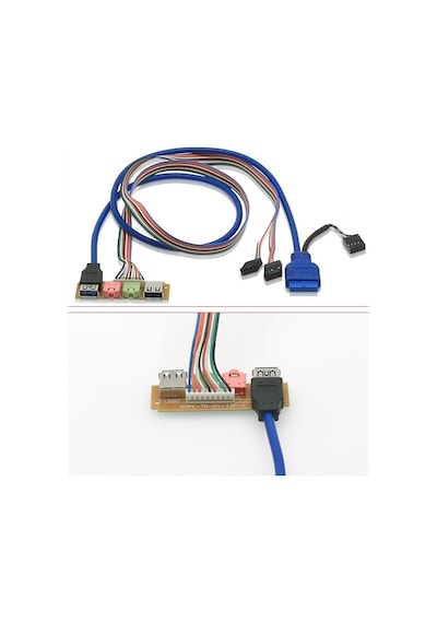 9 19 Pin Ön Panel Usb 2.0 3.0 3.5 Kulaklık Mikrofon Kablo 4986P