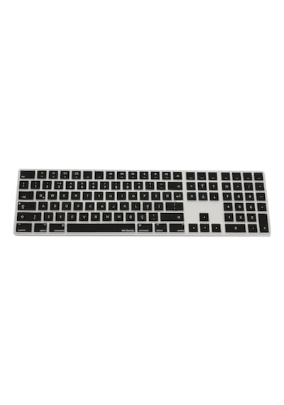 Apple Magic Keyboard 2 A1843 Numerik Türkçe Q Klavye Koruyucu Us Ansı Enter Uyumu Ile Türkçe Yapma Kaplama Ultra İnce Silikon Keyboard Cover Toz Ve Sıvı Koruma Siyah