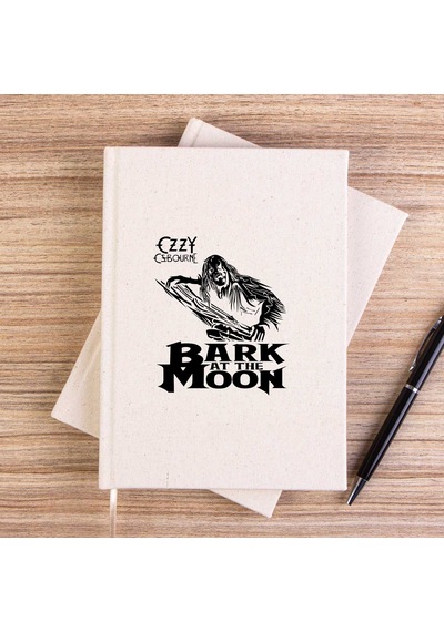 Ozzy Osbounre Bark At The Moon Çizgisiz Kanvas Defter Krem