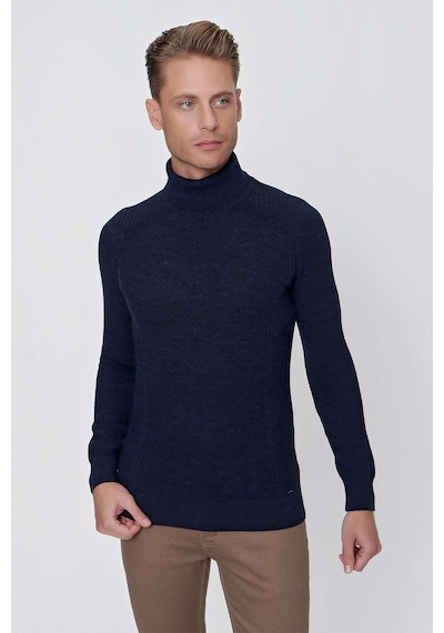 Efor Tr 847 Slim Fit Lacivert Klasik Triko Lacivert