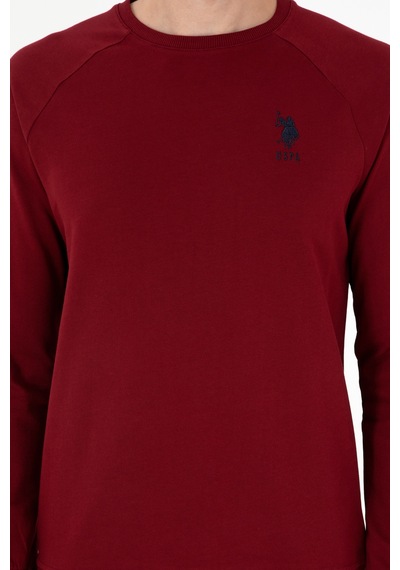 U.s. Polo Assn. Erkek Bordo Sweatshirt 50289030-vr014 Bordo