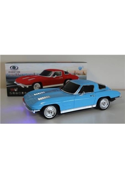 Everton Rt-1956 Mavi Blue Arabalı Bluetooth Fm-usb-tf-aux Şarjlı Nostaljik Radyo Kdo