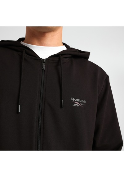 Reebok Fermuarlı Sweatshirt Erkek Siyah Nıkı Fz