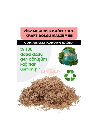 1 Kg. Z Zigzag Kırpık Kağıt, Hediye Kutusu Süsleme Kağıdı, Kutu Zemin Dolgu Kağıdı, Kargo Dolgu Kağıdı