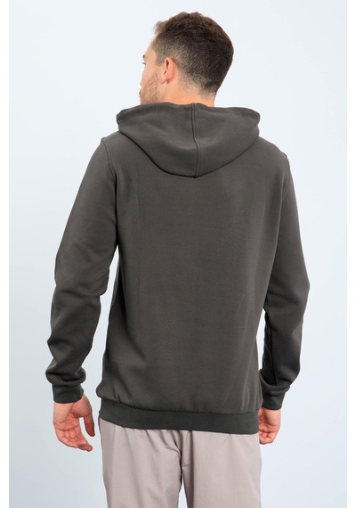 Tommy Life Haki Kanguru Cep Standart Kalıp Kapüşonlu Erkek Sweatshirt - 87883 Haki