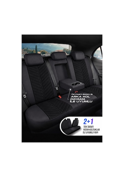 Kia Optima Shine Siyah Tay Tüyü Oto Koltuk Kılıfı Tam Set-kolay Montaj-terletmez-ortopedik 2000-2013
