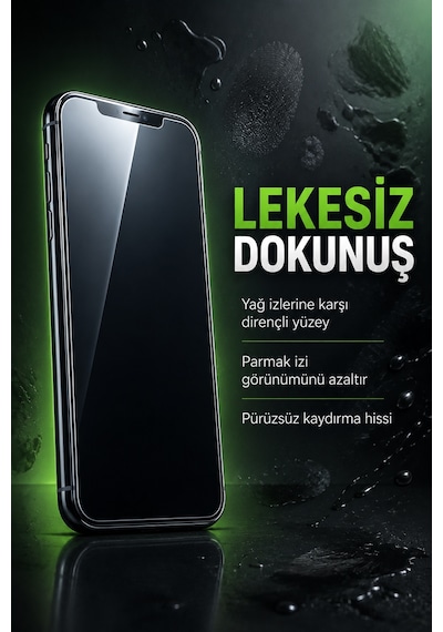 Temperli Cam Hayalet Ekran Koruyucu Tam Kaplayan Kolay Uygulama Aparatlı Seti Kiti Kırılmaz - 13 / 13 Pro / 14 / 16e / 17e