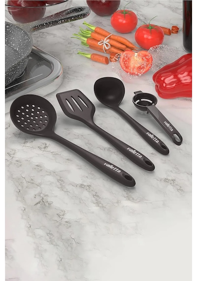 Trigona Isıya Dayanıklı Yanmaz Yapışmaz Spatula Seti 15 Parça