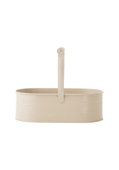 Mudo Home Roma Kulplu Düzenleyici Mat Bej 32x18x26 Cm 1484706