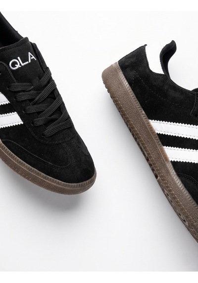 V.S.H Velvet Kadın Siyah Süet Kadın Retro Spor Ayakkabı Te02-2442