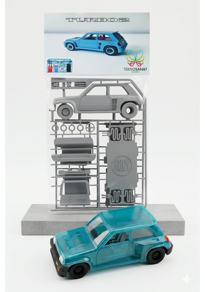 Teknosanat 3d Baskı Renault 5 Turbo 2 Model Araba Kiti - Dekoratif Maket