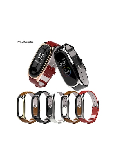 Mijobs Xiaomi Mi Band 5-4 Pu Deri Kayış Kordon (120113987)