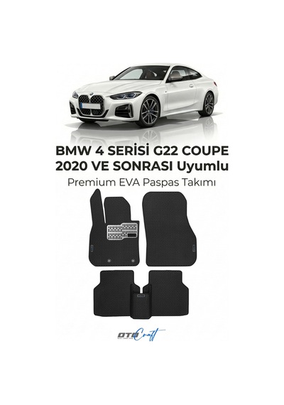 OtoCraft Bmw 4 Serisi G22 Coupe 2020 Ve Sonrası Araca Özel 3d Havuzlu Eva Paspas Tam Set 5 Parça