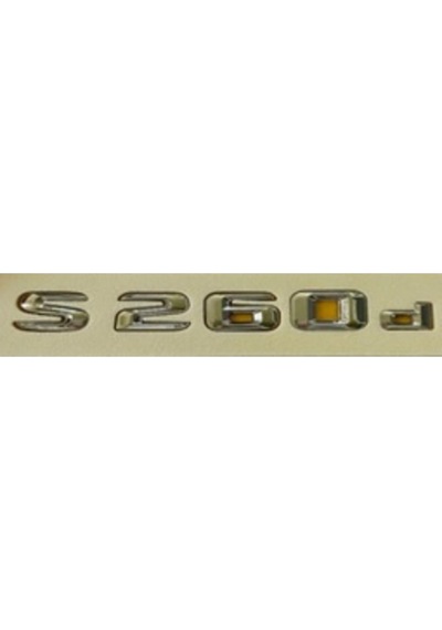 Mercedes Uyumlu Yazı S 260d Krom