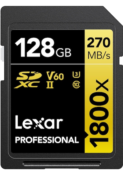 Lexar 128 Gb Sdxc U3 V60 Uhs-Iı C10 Kart 1800X 270 Mb/S