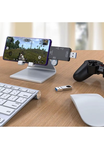 Type-c Otg Kart Okuyucu Usb Hub Sd/tf Hafıza Kart Desteği, Telefon Ve Bilgisayar Uyumlu