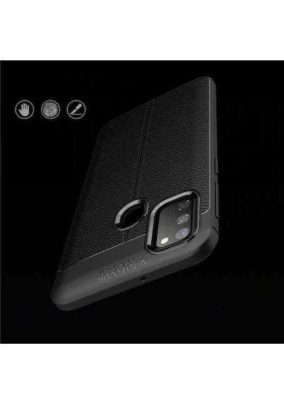 Samsung Uyumlu Galaxy M21 Kilif Deri Tarzi Niss Silikon Case 401547365